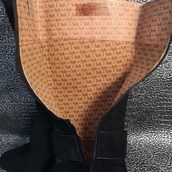 Sofft High Heel Boot size 8 black nubuck - Picture 5 of 6